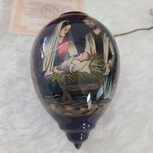 Ne'Qwa Art Artist: Sandy Clough Nativity - Box Included COA